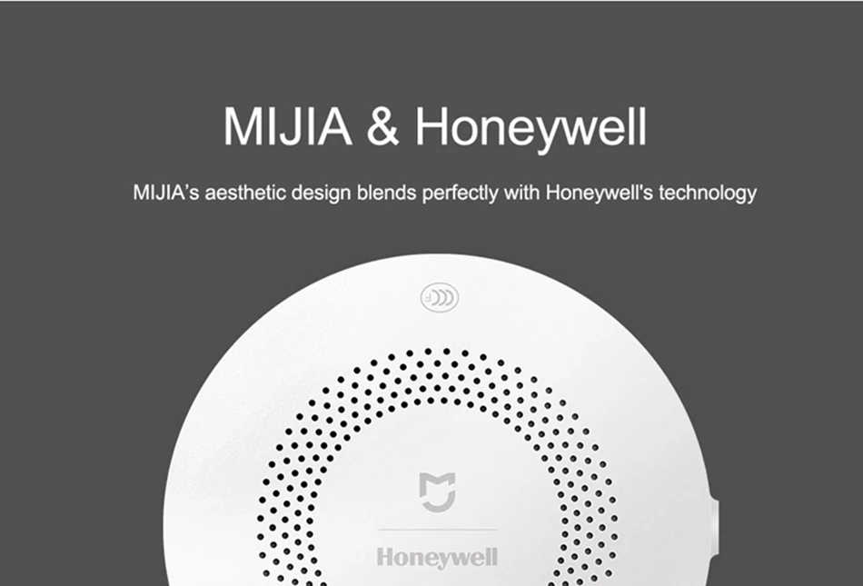 Xiaomi Mijia Honey Well Smoke&Gas Alarm Detector Audible And Visual Alarm Work With Gateway Hub Smoke Detector Smart Home # (11)