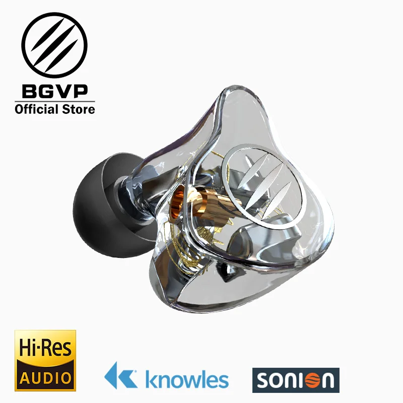 BGVP DM7 6BA в ухо Мониторы HIFI наушники настроить IEM Ноулз Sonion драйверы IEMs Студия DJ Наушники w/кабель MMCX