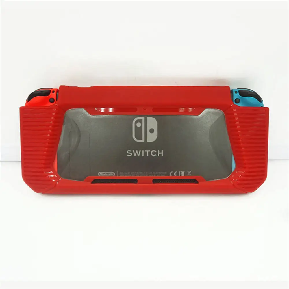 Твердый чехол из ТПУ чехол для Nintendo Switch Console защитный чехол для NS Switch контроллер с захватом для большого пальца колпачки аксессуары для игр - Цвет: Red