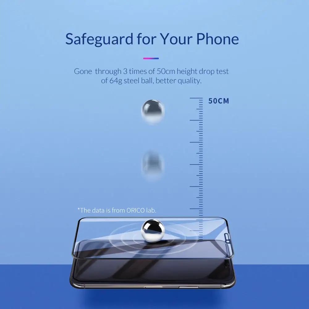 Защитное стекло ORICO для iphone 7 Plus 8 закаленное защиты экрана от подглядывания 6