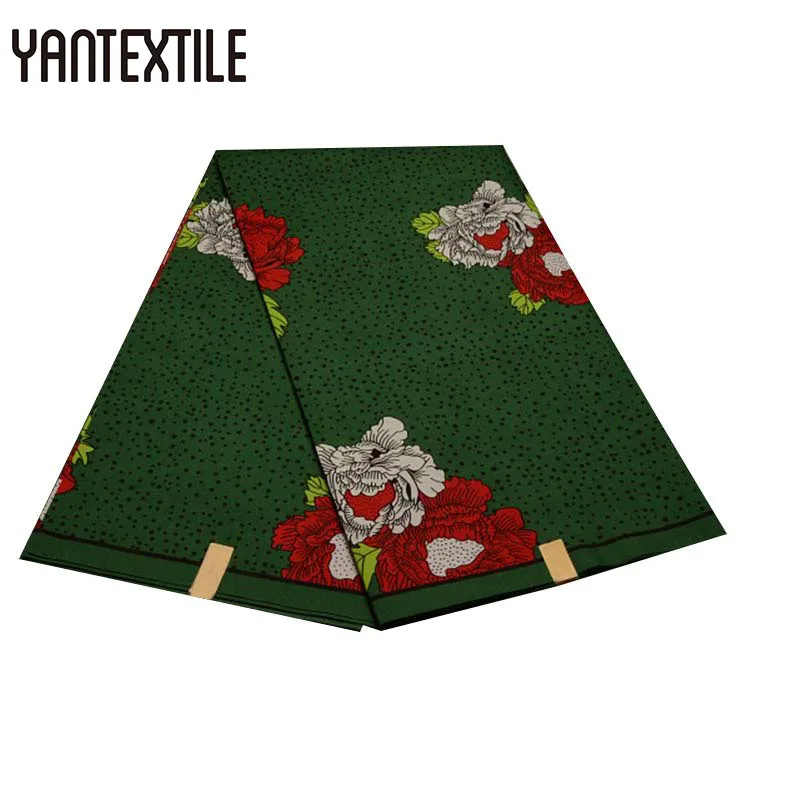 YANTEXTILE Новинка Анкара Африканский воск ткань с принтом 6 ярдов модный настоящий воск Tissu Africain батик ткань для свадебного платья