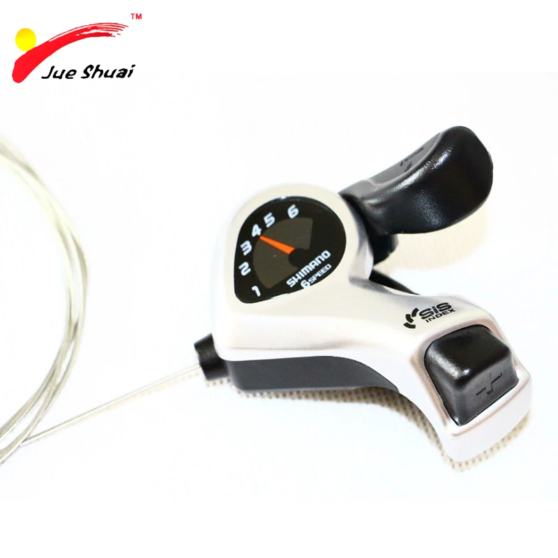 JS 6 speed Mountain Bicycle Black Trigger Shifters Shift Levers 22.2mm