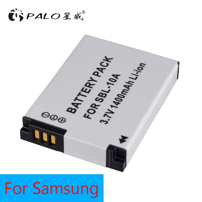 

PALO 1400mAh 3.7V 1pc SLB-10A SLB10A SLB 10A Digital Camera Battery for Sansung PL50 PL60 PL85 PL610 L100 L110 L200 L210