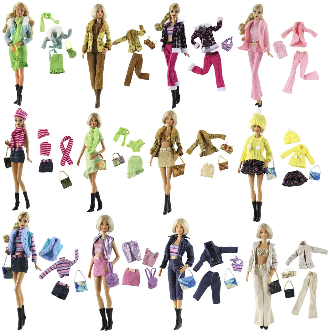

1 Set Doll Clothes 1:6 Scale Dress Outfit for 11.5 inch 30cm Doll Many Style for Choice Gifts for girls