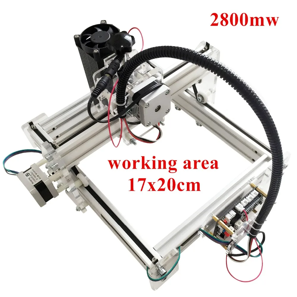 3000mw Laser engraving toy grade engrave on metal DIY desktop micro