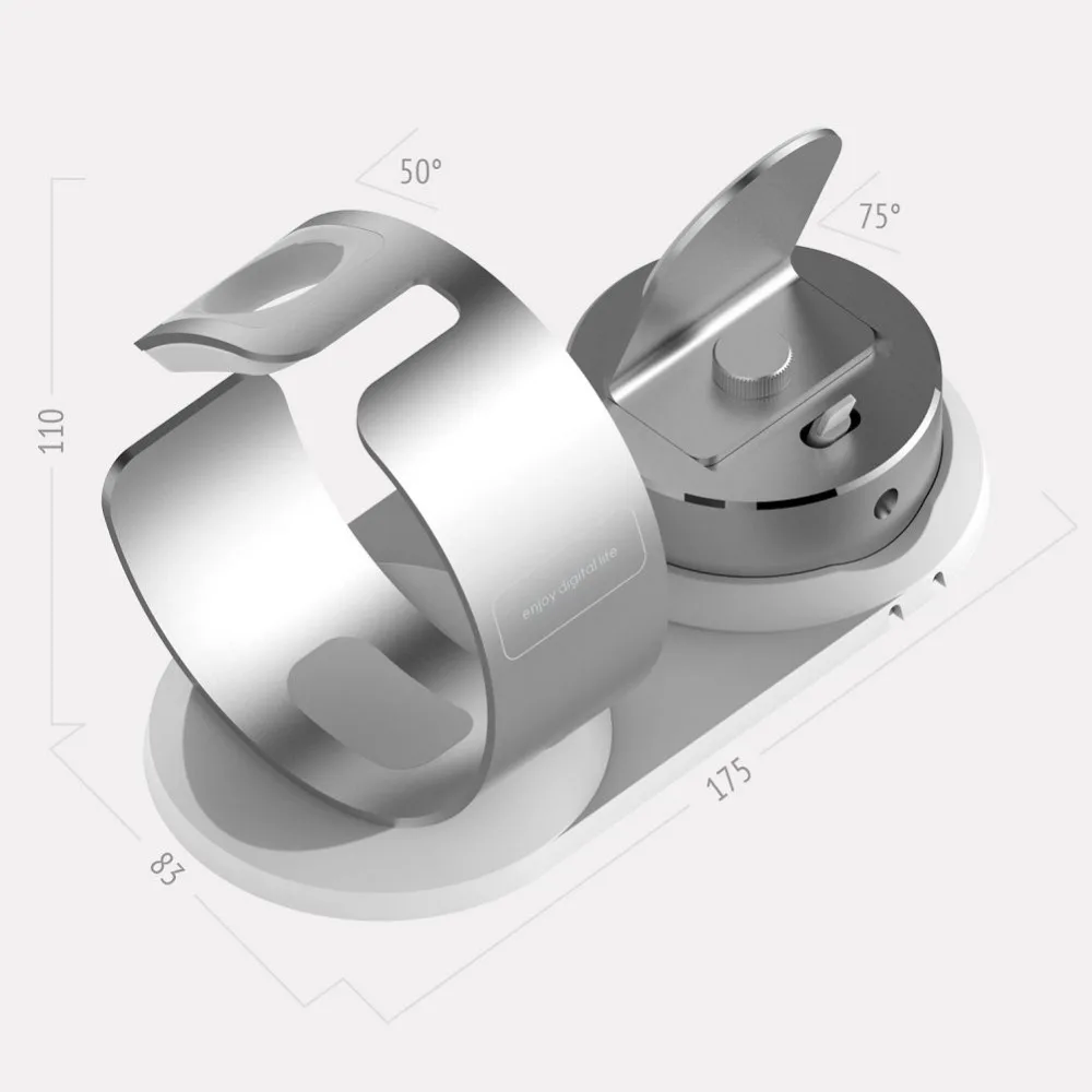 DIY 3 в 1 настольный держатель для телефона Apple Watch подставка Airpods док станция
