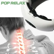 POP RELAX neck massager Wireless electrical Muscle Stimulation Cervical relax therapy instrument neck pain relief massager