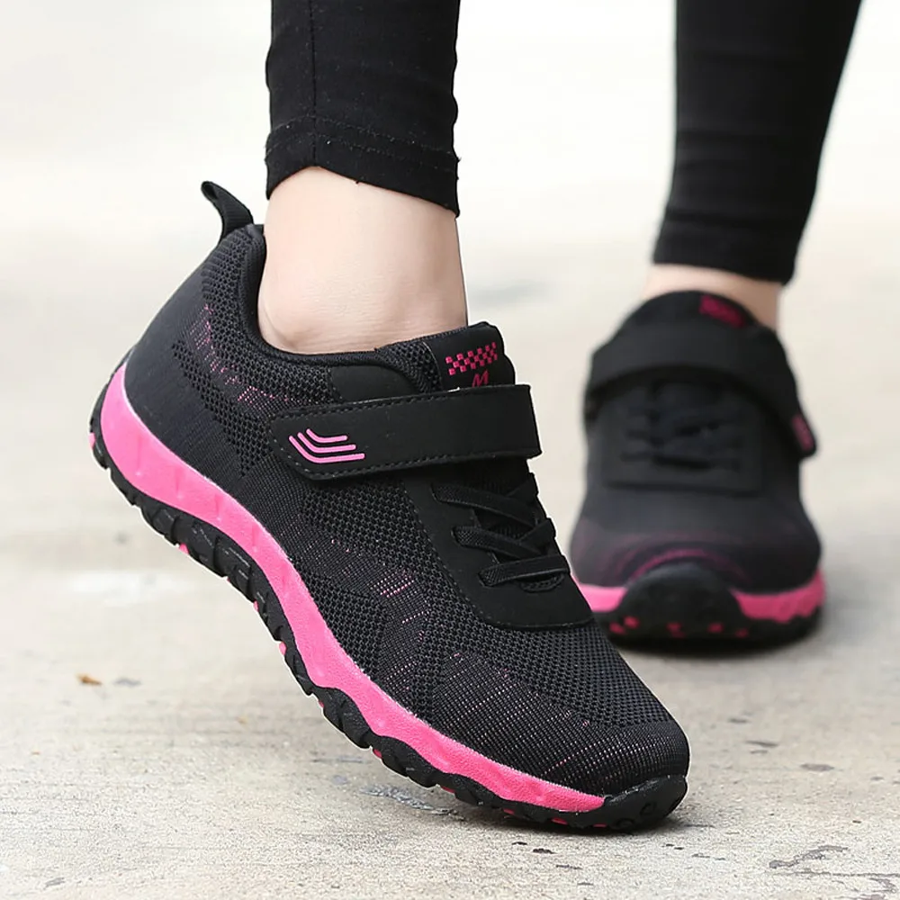 

New casual sneakers woman shoes Mesh Breathable Non-Slip Elderly Sport Flat Light Sneaker sneakers sports woman #7