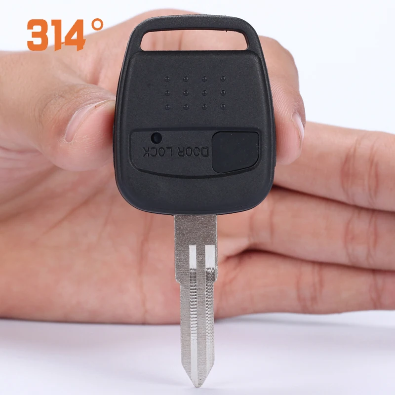 

Single Key Button Black Car Key Straight Remote Control Key Replacement Shell Suit For Nissan Bluebird With Button Leather