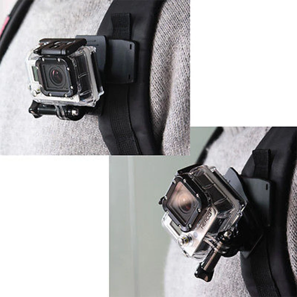 Зажим для экшн камеры Gopro hero 5 360 + 3 2 sjcam SJ4000 SJ5000 GITUP2 MI YI 4k с поворотом на 4/3