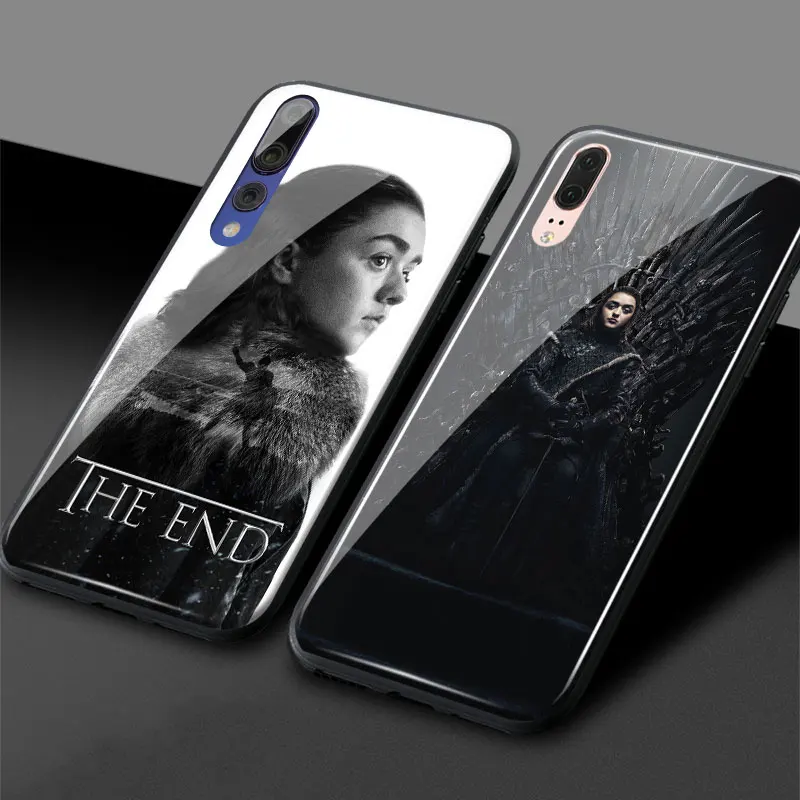

Arya Stark Game of Throne Soft Silicone Tempered Glass Phone Case For Huawei Honor 8x V 9 10 Mate 10 20 P20 P30 lite Pro Nova 3i