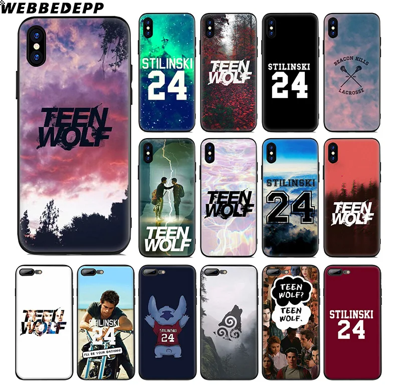 WEBBEDEPP Teen Wolf 24 Soft Silicone Case for Apple iPhone 11 Pro Xr Xs Max X or 10 8 7 6 6S Plus 5 5S SE TPU |