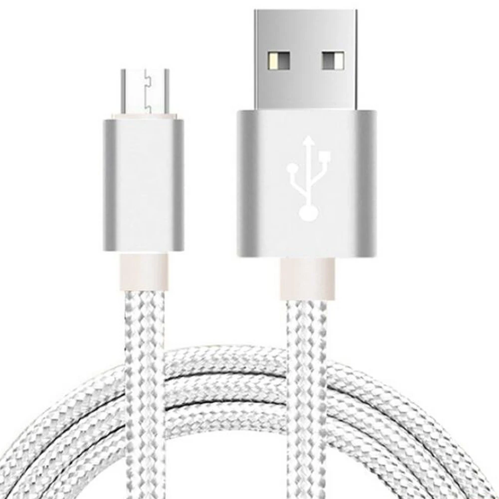 Нейлоновый Плетеный Micro USB кабель для samsung HTC, Huawei, Xiaomi Android телефон Быстрый зарядный Дата кабель синхронизации USB Кабель зарядного устройства