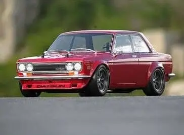 Team C TM225 Datsun 510 PC 1/10 On Road прозрачный корпус с наклейкой 225 мм для HPI TAMIYA HSP