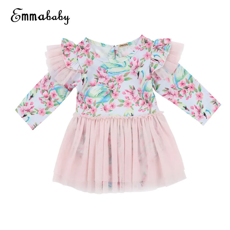 emmababy 2018 summer baby swan flower dress bebe emmababy 2018 summer baby swan flower dress bebe