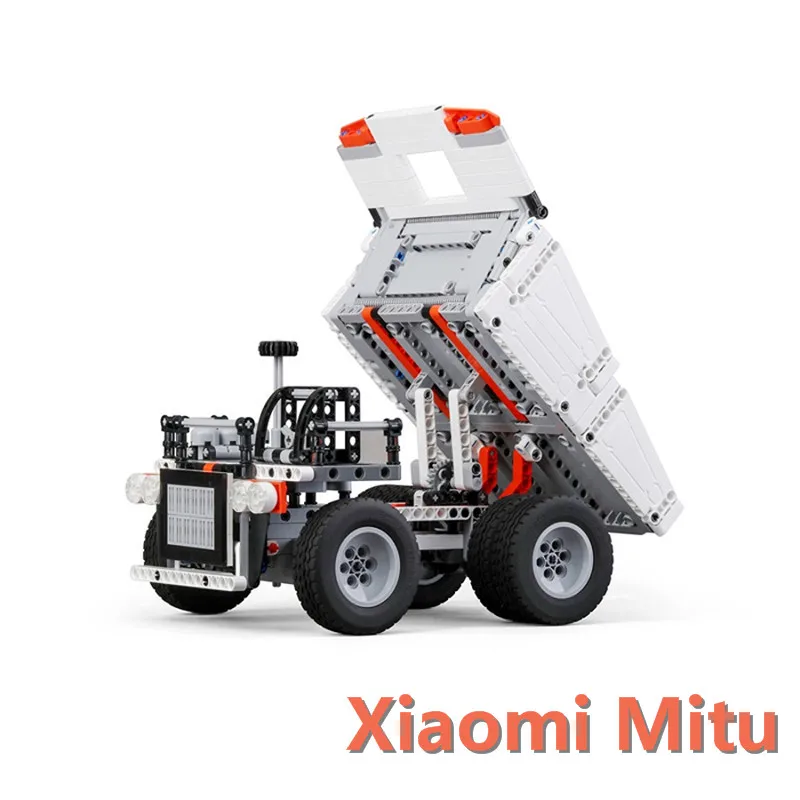

Xiaomi Mitu Building Blocks Toys Mining Truck Educational Kids Toys Models Steering Wheel Control System For Kid Gift Present