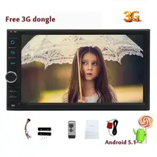 Android 5.1 Auto Headunit for Car Double Din Car Stereo with Quad Core 1.6G Cortex GPS Navigation Mirror Link Bluetooth WIFI DVR