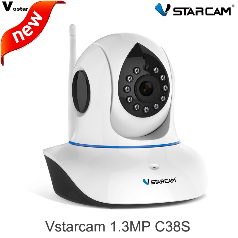 VStarcam full HD 1080P 2.0MP C38S Wifi IP Camera P2P ONVIF IR Cut Wireless P/T Security Camera 2-way Audio Surveillance Camera