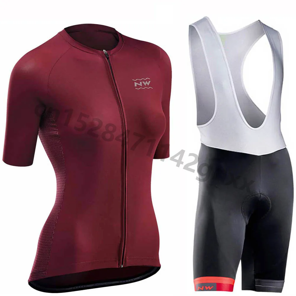Бренд NW, Женский комплект для велоспорта, одежда для гонок, летняя, быстросохнущая, для горного велосипеда, Джерси, костюм с коротким рукавом, Майо Ciclismo, спортивная одежда A7 - Цвет: 3