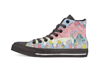 

Kali dance Casual High Top Canvas shoes sneakers For Drop shipping