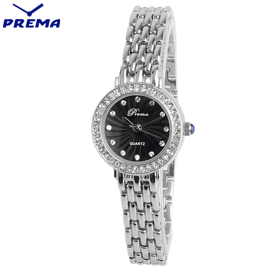 Ladies Fashion Quartz Watch Women PREMA Stainless Steel Montre Femme