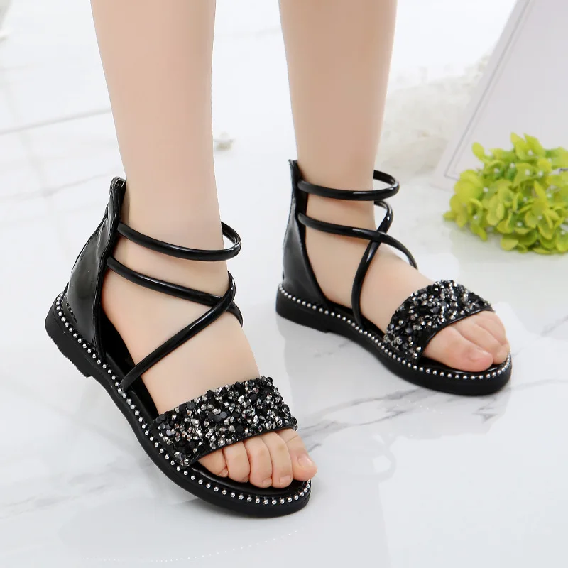 Toddler Girl Sandals Summer 2019 New Fashion Little Girls Children Roman Shoes Soft Breathable Flat Princess Shoes Kids Sandals Toddler Girl Sandals Summer 2019 New Fashion Little Girls Children Roman Shoes Soft Breathable Flat Princess Shoes Kids Sandals
