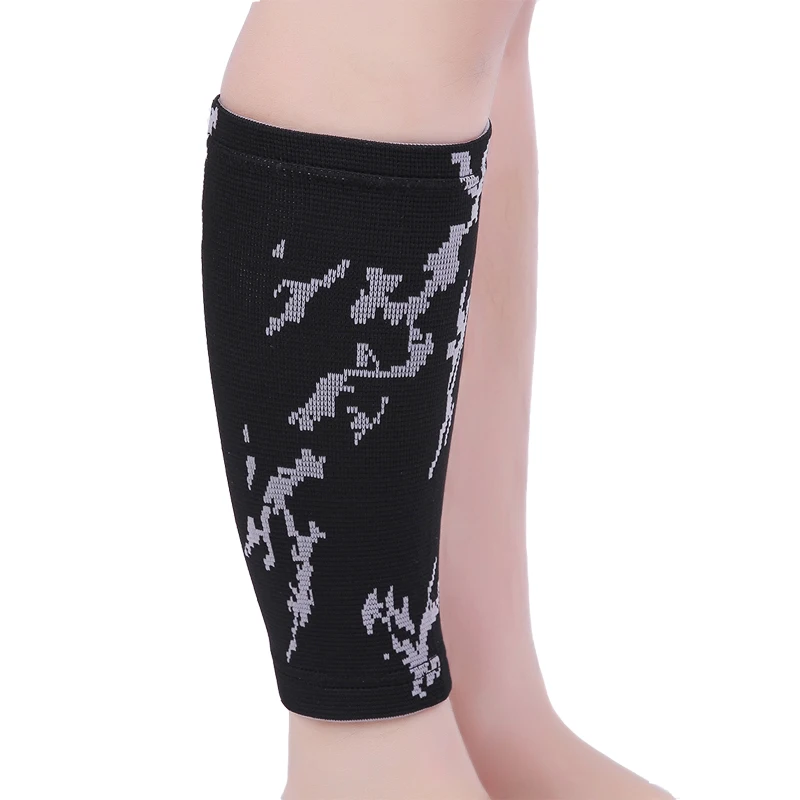 

1pcs black nylon spandex knitting leg brace support shin guard protector calf sleeve #ST6816