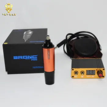 

HUMMINGBIRD BRONC PEN Rotary Swiss Motor Cartridge Tattoo Machine + Free Mini Power Foot Pedal Switch Supply BRK01#