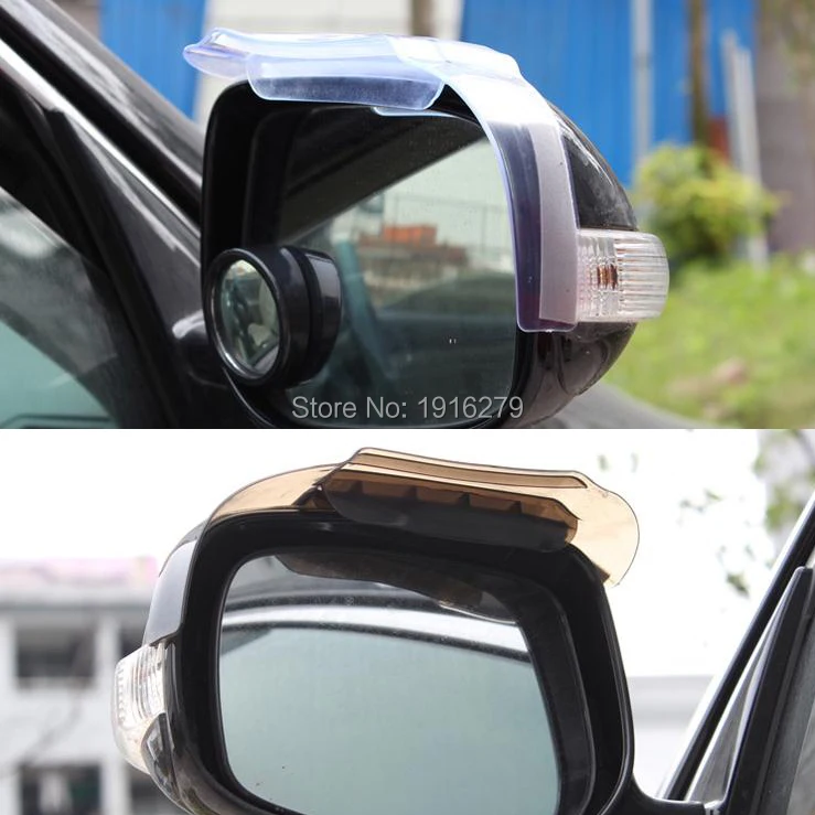 Pair Black Car Side Rear View Mirror Rainproof Blade Cover Protector