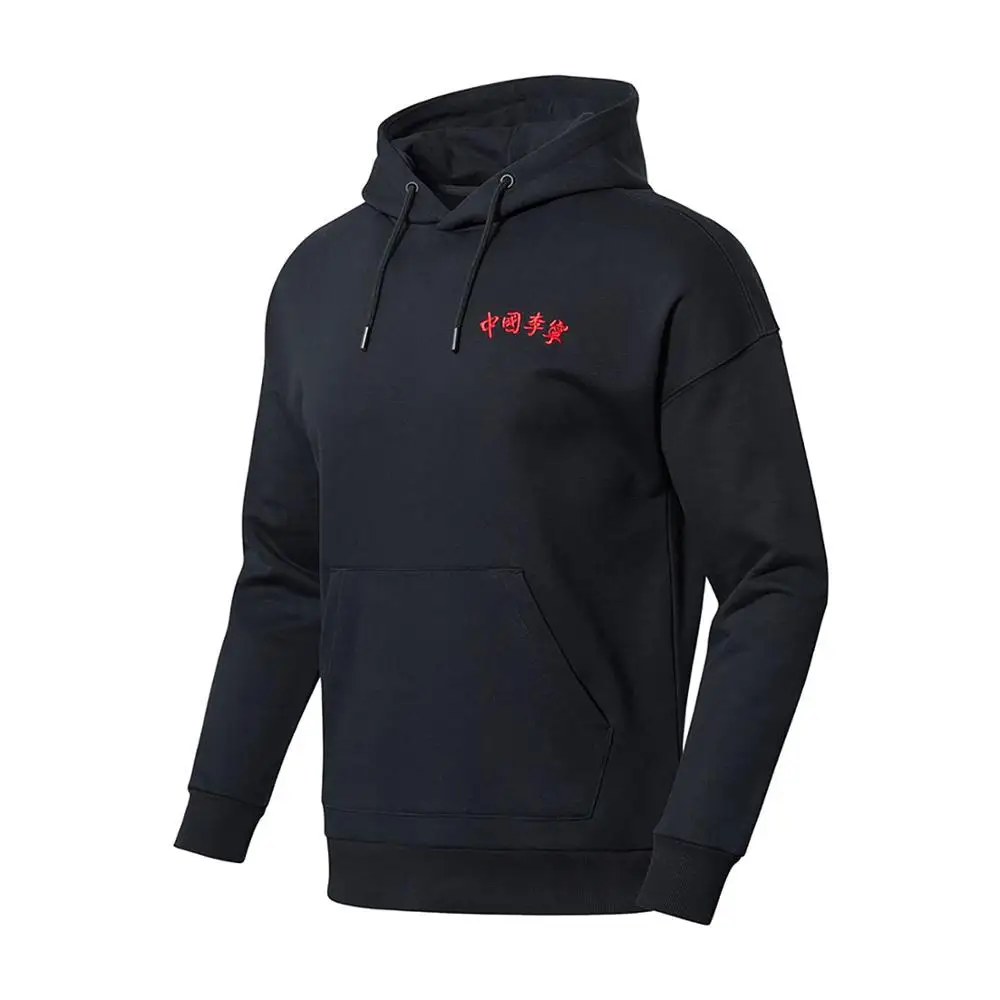 Li Ning PFW унисекс Спортивная Толстовка китай LI NING печать комфорт свободный крой