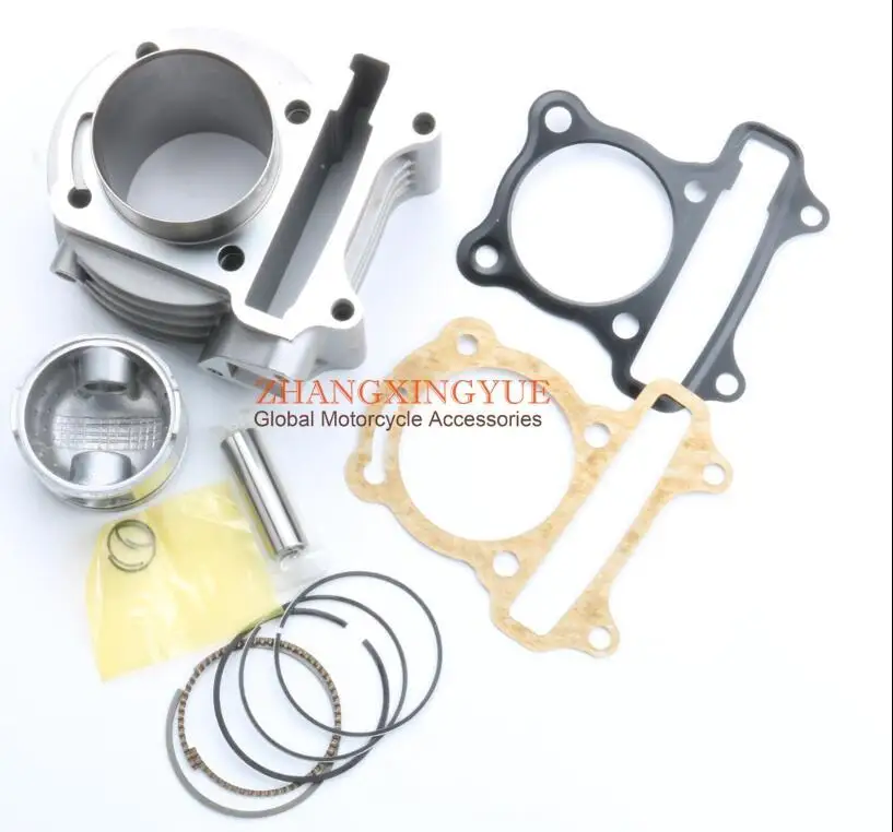 Cylinder Kit 105cc большой диаметр производительность комплект и CDI AC& 20 мм Калибр карбюратор A9 Cam для GY6 50cc 139QMB китайский скутер части 52 мм диаметр - Цвет: Cylinder Kit