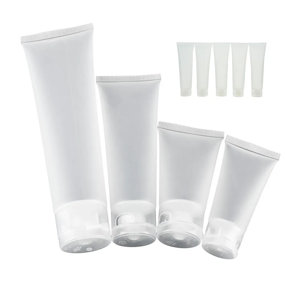 2019 New Empty Clear Tube Cosmetic Cream Lotion Shampoo Containers