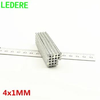 

LEDERE 200pcs 4mm x 1mm Home Decorations 4x1 Mini Round Super Strong Magnets 4*1 Rare Earth Neodymium Magnet 4mm*1mm
