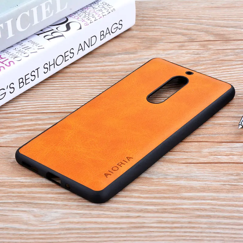 Чехол для NOKIA 5 Роскошный Винтажный чехол из искусственной коровьей кожи с узором