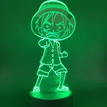 Night Light Lamp ONE PIECE Monkey D. Luffy Straw Hat Pirates Crew The Japanese Anime Best Gift for Children 3D Lamp Multicolor цена Night Light Lamp ONE PIECE Monkey D. Luffy Straw Hat Pirates Crew The Japanese Anime Best Gift for Children 3D Lamp Multicolor цены онлайн