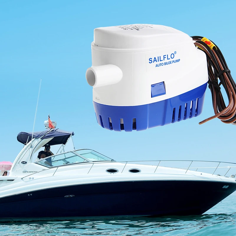

1100GPH 12V Boat Marine Automatic Submersible Bilge Auto Water Pump Float Switch Pumps