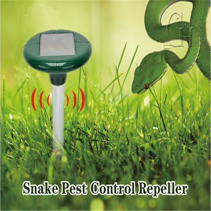 Eco-friendly Solar Power Outdoor Garden Yard Ultrasonic Sonic Mole Vole Snake Mouse Rodent Pest Mosquito Repeller