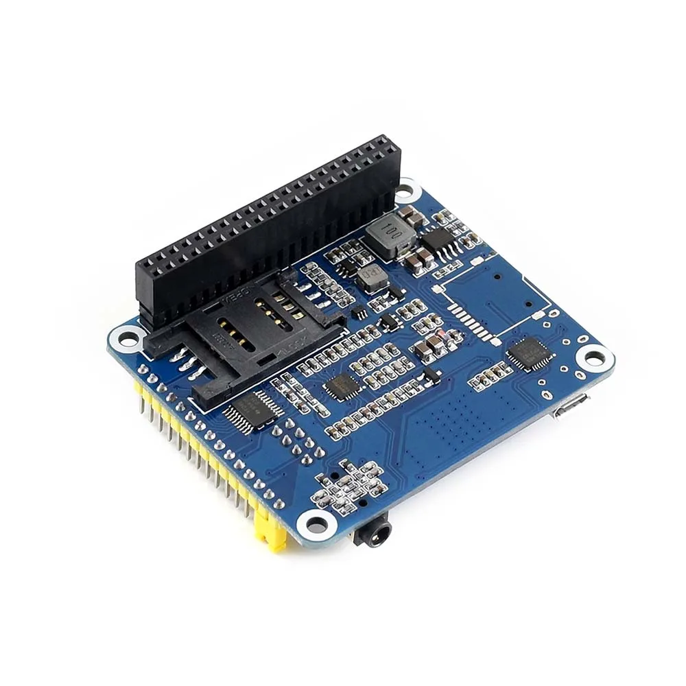 Шляпа Waveshare 4G / 3G GNSS для Raspberry Pi LTE CAT4 Северной Америки|Демонстрационные стенды| |