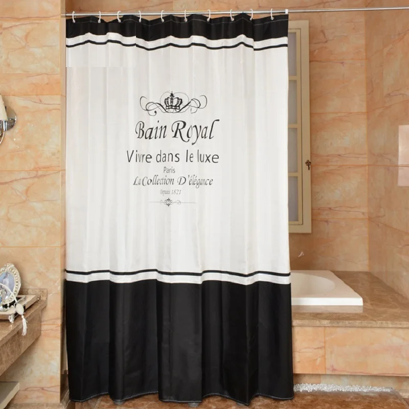 Crown Dusche Vorhang Dicker Wasserdichte Moldproof Bad Vorhang