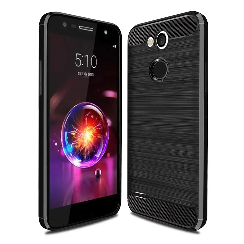 For LG X Power3 Case Power 3 Soft Carbon Fiber Shockproof TPU Silicon Cover LM-X510WM X510WM Phone |