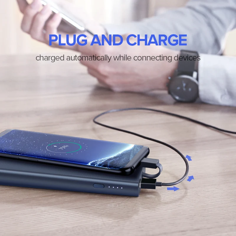 Ugreen Power Bank 10000mAh Portable Type C Fast Charging Powerbank for iPhone XS 8 External Battery Charger for Phone Pover Bank