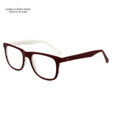 Новая мода для отдыха квадратные винные полосы ацетат женские очки BG1908-C2