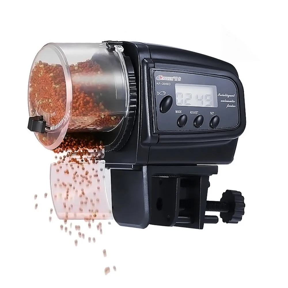 

Digital Automatic Fish Feeder Fish/Turtle Feeder for Aquarium&Fish Tank Vacation&Weekend Fish Food Dispenser Batteries