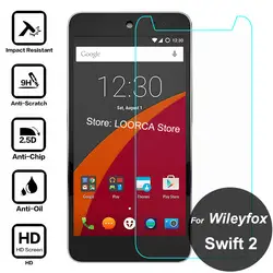 Для Wileyfox Swift 2 Защитная пленка из закаленного стекла 2.5D 9 H Защитная пленка для переднего экрана на Swift2 Plus 5,0 дюймов pelicula de vidro