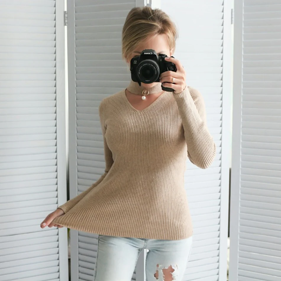 Sweater-Women-2018-Turtleneck-Sweater-Women-V-Neck-Sweaters-And-Pullovers-High-Elastic-Choker-Sweaters-With (1)