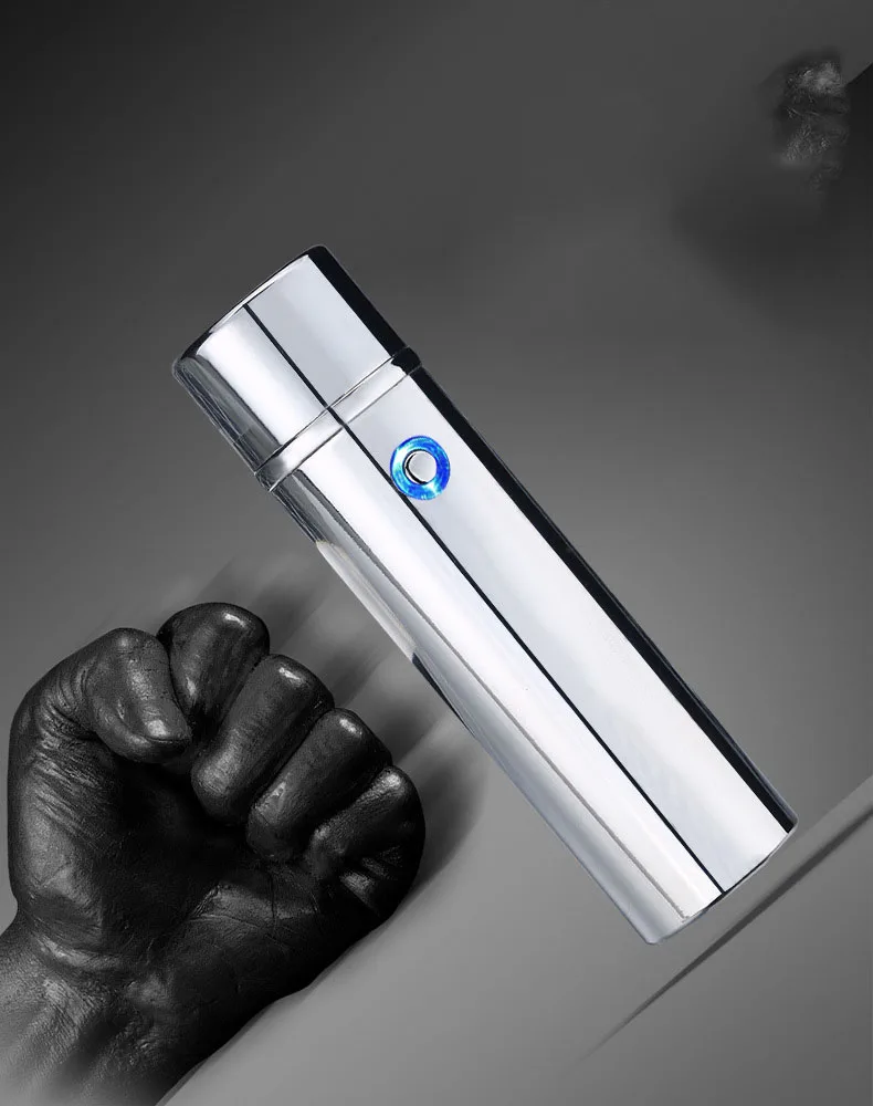 Шесть дуговых труб USB Зажигалка для сигаретная плазма табако сорняков ветрозащитный электронный