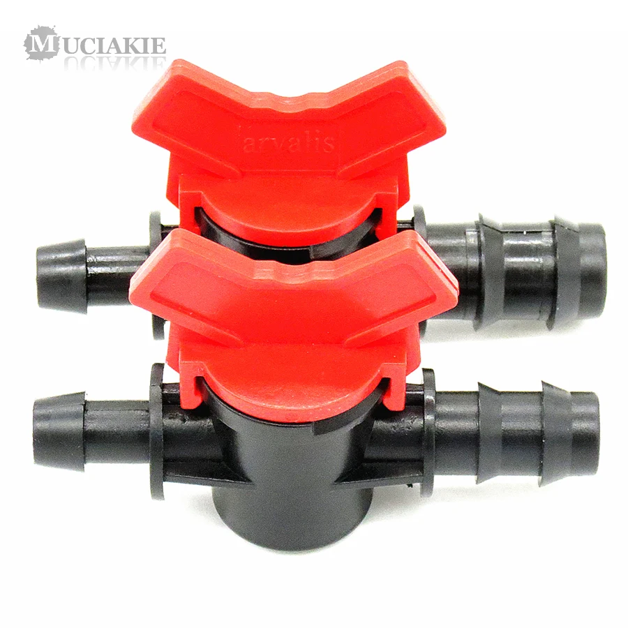 

MUCIAKIE 20PCS DN16 DN20 By-pass Barbed Valve Switch Connectors Garden Irrigation Adaptor PE PVC Pipe Fittings