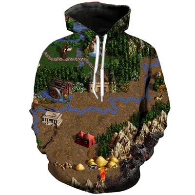 PLstar Cosmos Heroes of Might& Magic новые дизайнерские игры карта 3d печать толстовки мужские модные толстовки повседневные толстовки унисекс - Цвет: color as the picture