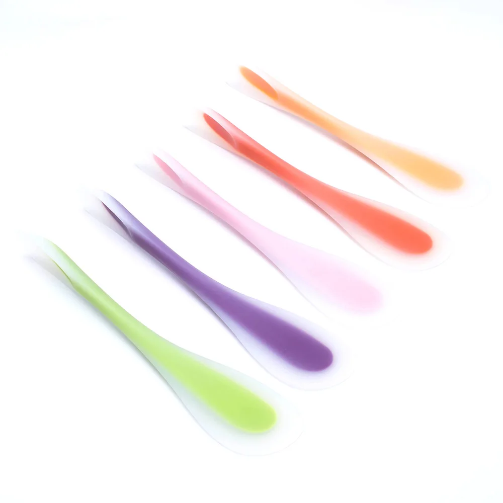 1Pcs Double Silicone Spatula Spoon Cookie Spatulas Pastry Scraper Mixer