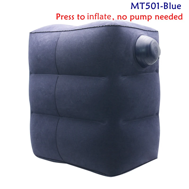 Надувная подушка для ног под ножка стола, подушка для поддержки колена, радикулит, тазобедренный сустав, облегчение боли в лодыжке, автомобильные подушки для самолета - Цвет: MT501 Blue